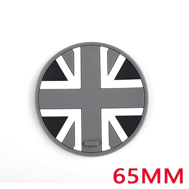 Jack Union Silica Gel Anti-slip Car Cup Mat Pad Coaster For Mini Cooper One+ S Clubman Countryman R55 R56 R60 R61 F56 F55 F60
