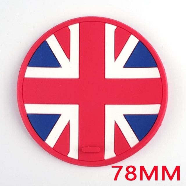 Jack Union Silica Gel Anti-slip Car Cup Mat Pad Coaster For Mini Cooper One+ S Clubman Countryman R55 R56 R60 R61 F56 F55 F60