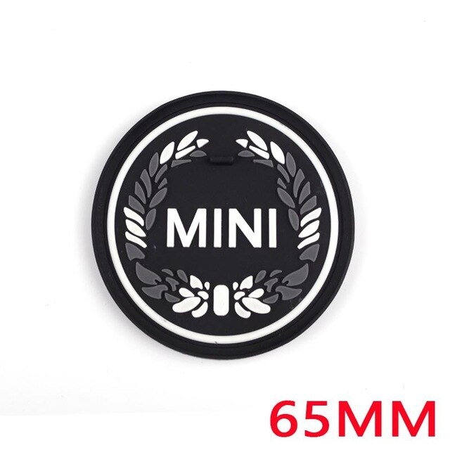 Jack Union Silica Gel Anti-slip Car Cup Mat Pad Coaster For Mini Cooper One+ S Clubman Countryman R55 R56 R60 R61 F56 F55 F60