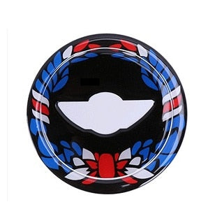 For MINI COOPER R54 R55 R56 R60 R61 Clubman Countryman Steering Wheel Center 3D Dedicated Car Sticker Decal Cover Accessories