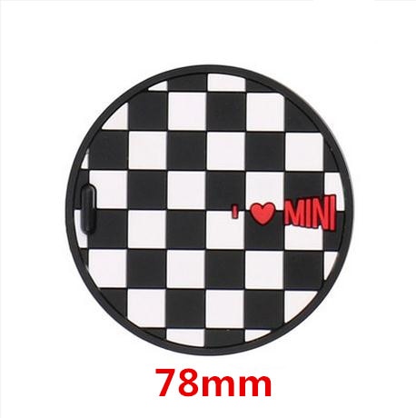 Jack Union Silica Gel Anti-slip Car Cup Mat Pad Coaster For Mini Cooper One+ S Clubman Countryman R55 R56 R60 R61 F56 F55 F60